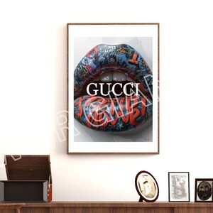Gucci Wall Art Trendy 18x24 Print Great Gift for Gucci Fans
